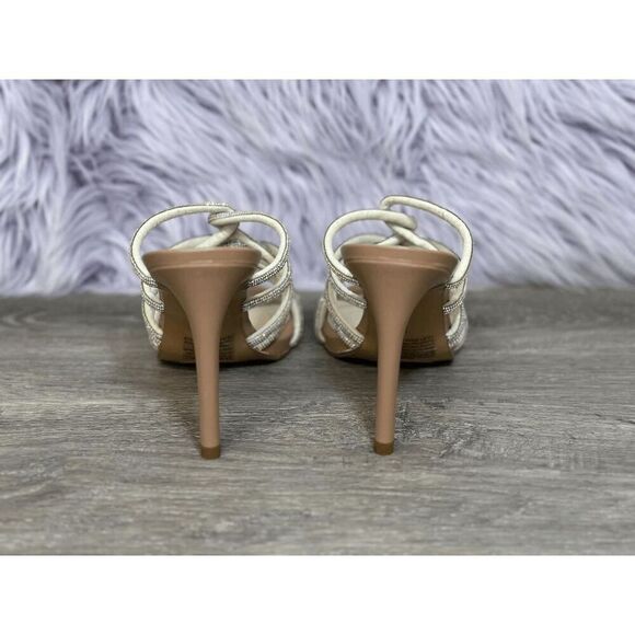 Kenneth Cole New York Women's Brooke 95 Twist Jewel Dress Sandals - Silver 8M - Picture 3 of 7